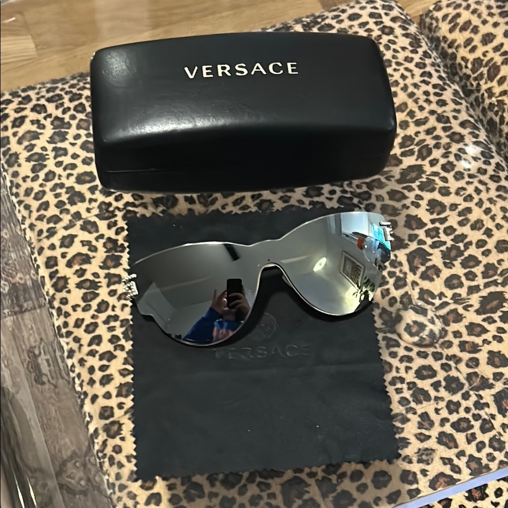 Versace Mirror Silver Sunglasses